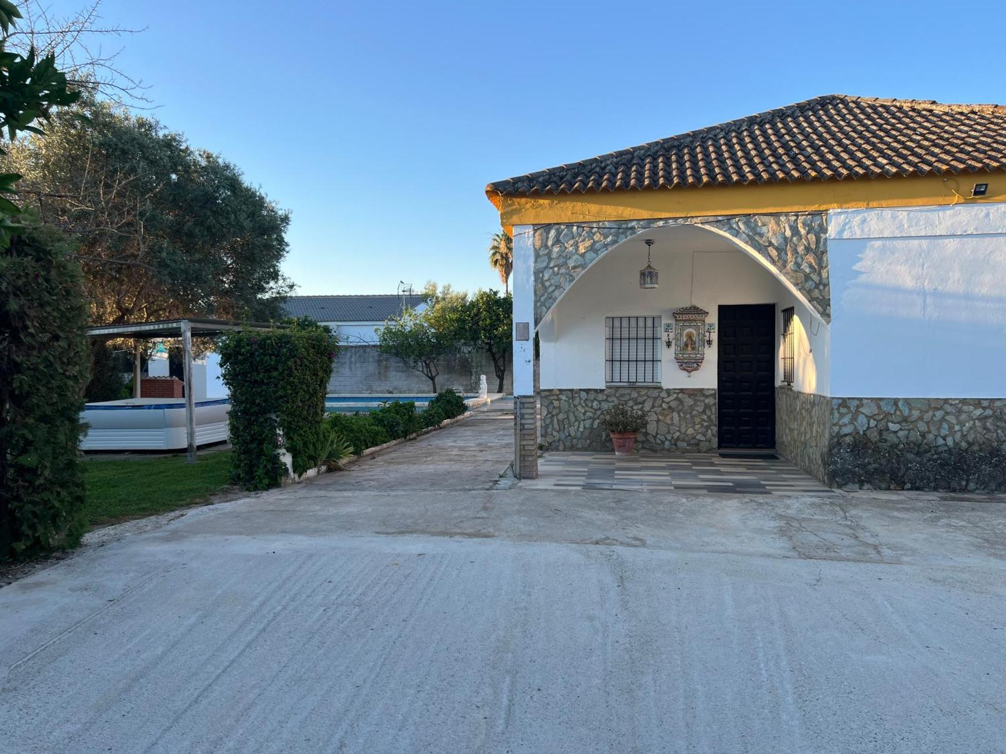Chalet Piscina Jakuzzi Sevilla Hacienda de Tarazona Bagian luar foto